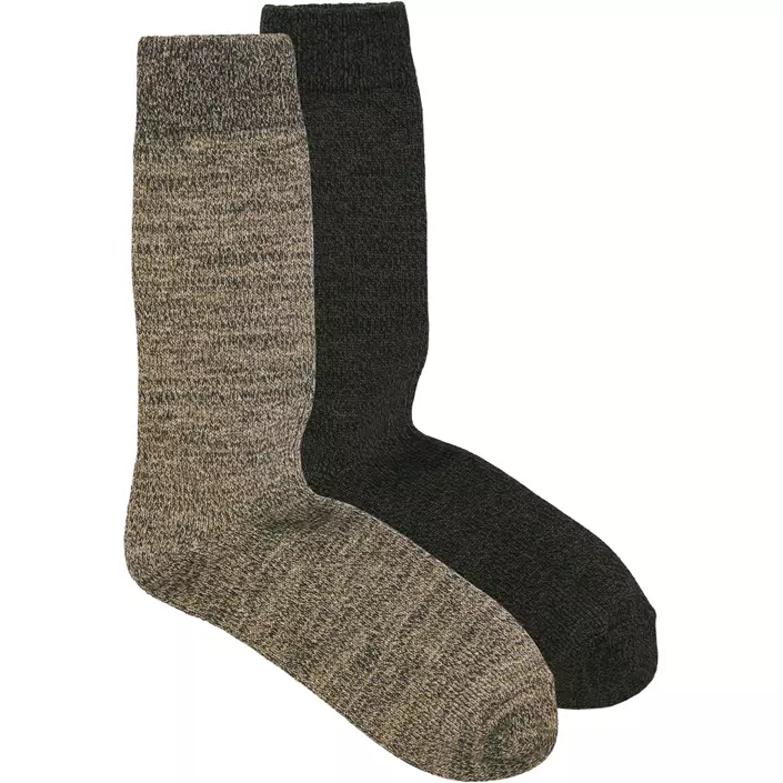 Jack & Jones JACJEFREY 2er-Pack Wintherstrümpfe, Cloud Cream Brindle, Cloud Cream Brindle, large image number 0