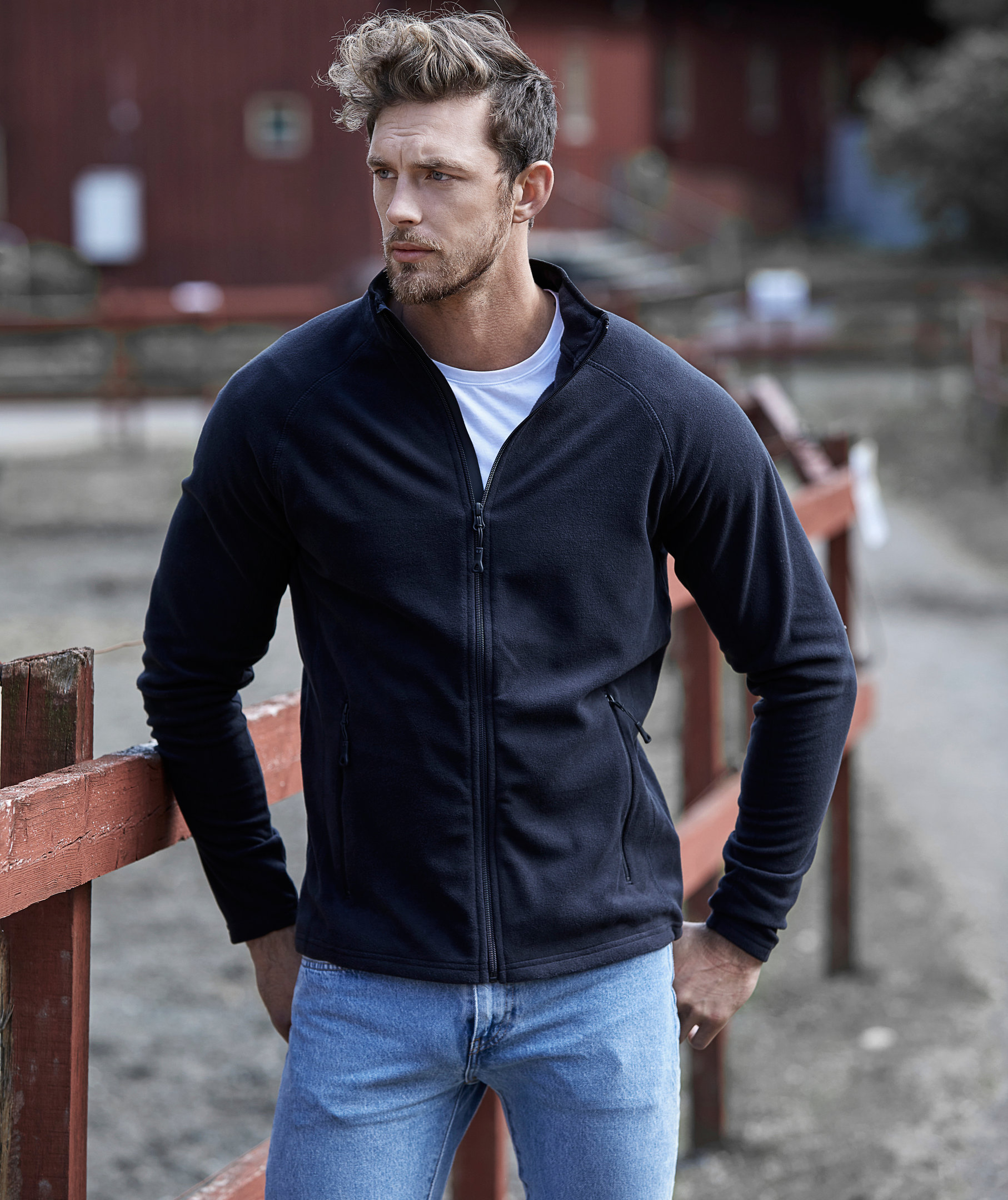 Tee Jays Active fleece jacket, Black