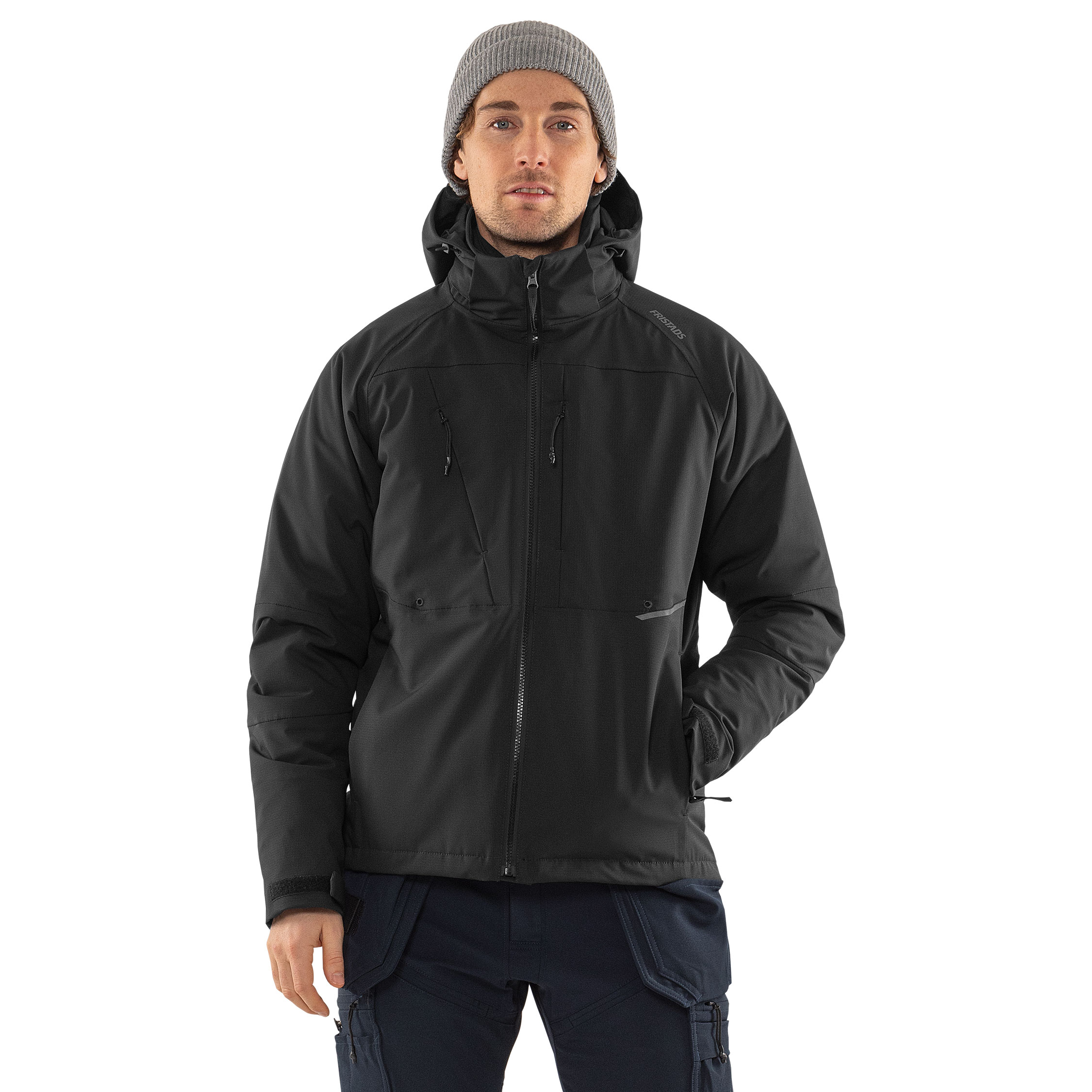 Fristads vinterjakke 4883 GLS full stretch, Sort, large image number 2