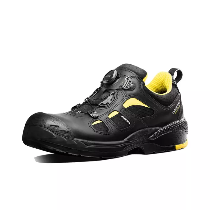 Arbesko 386 safety shoes S3, Black/Yellow, large image number 0