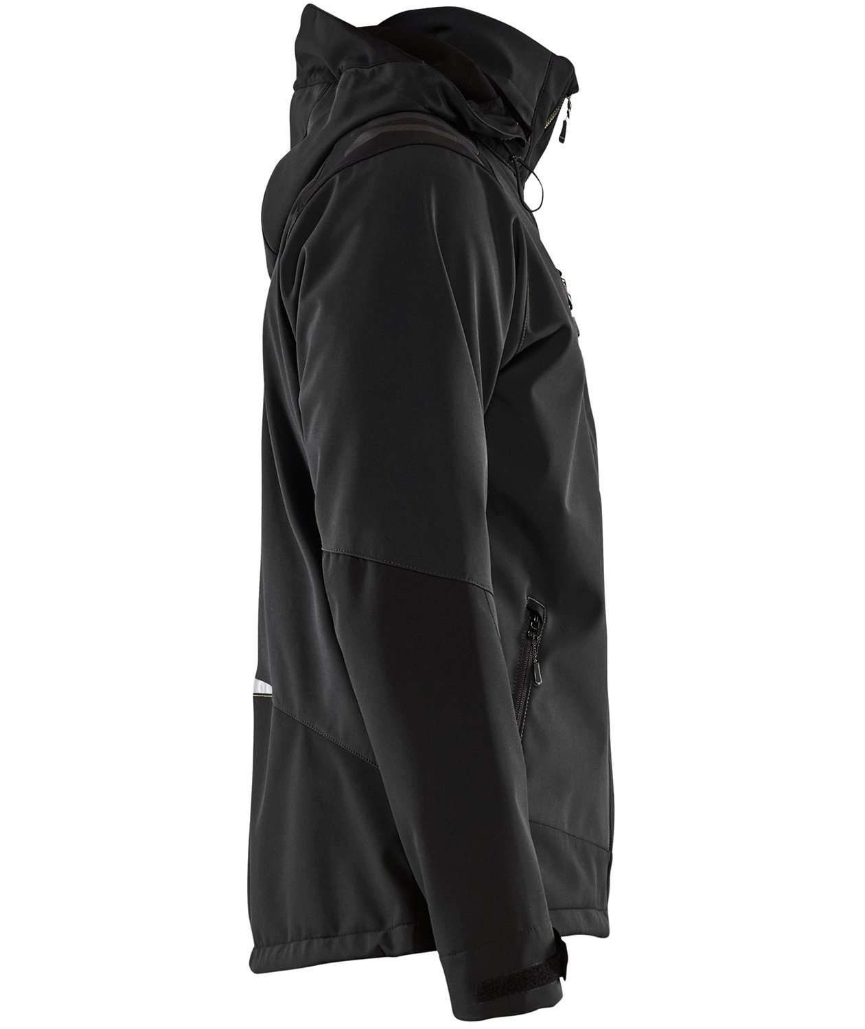 Bl&aring;kl&auml;der softshelljakke, Sort/R&oslash;d, large image number 3