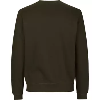 ID økologisk sweatshirt, Olivengrøn