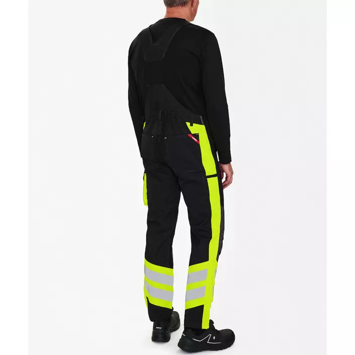 Engel Cargo overall, Svart/Gul, large image number 3