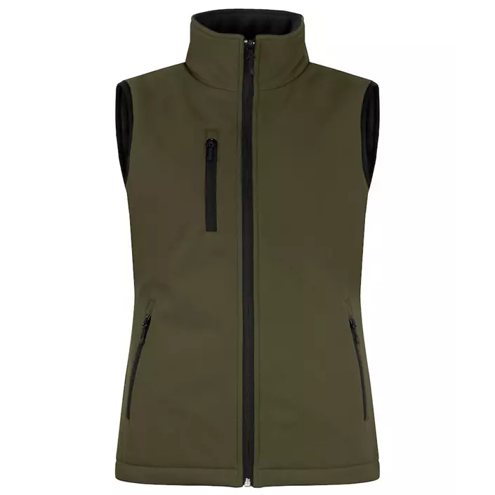 Clique lined women's softshell vest, Fog Green, large image number 0