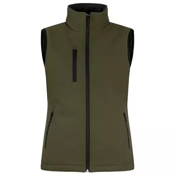 Clique lined women's softshell vest, Fog Green