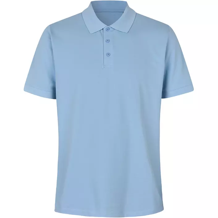 ID økologisk polo T-shirt, Lys Blå, large image number 0