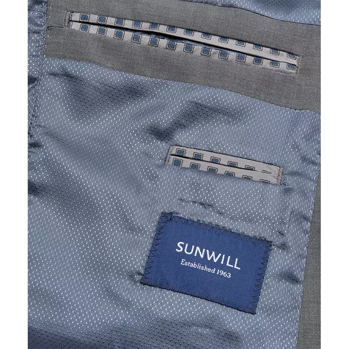 Sunwill Weft Stretch Modern fit ullblazer, Mellemgrå, large image number 5