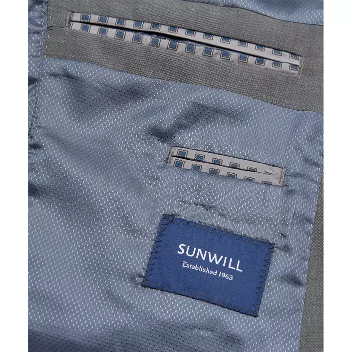 Sunwill Weft Stretch Modern fit ullblazer, Mellemgrå, large image number 5