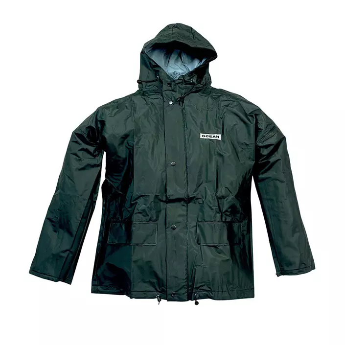 Ocean Economy rain jacket, Olive Green, large image number 0