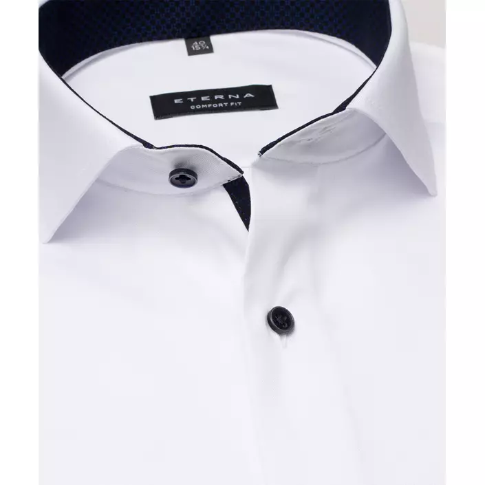 Eterna Cover shirt with contrast, White, large image number 3