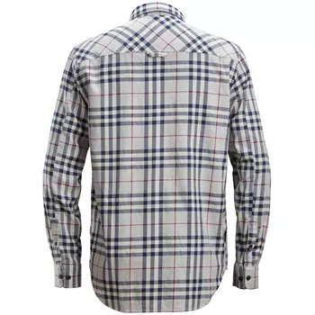 Snickers AllroundWork flannel lumberjack shirt, Grey/Red