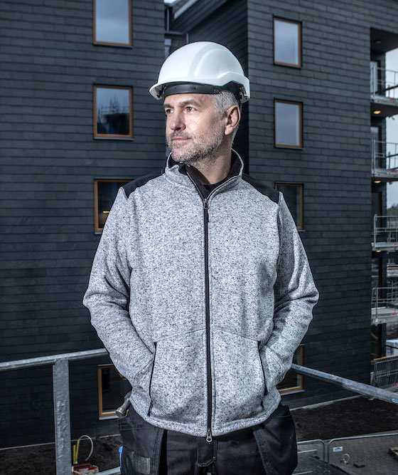 ProJob fleece jacket 3318, Grey Melange