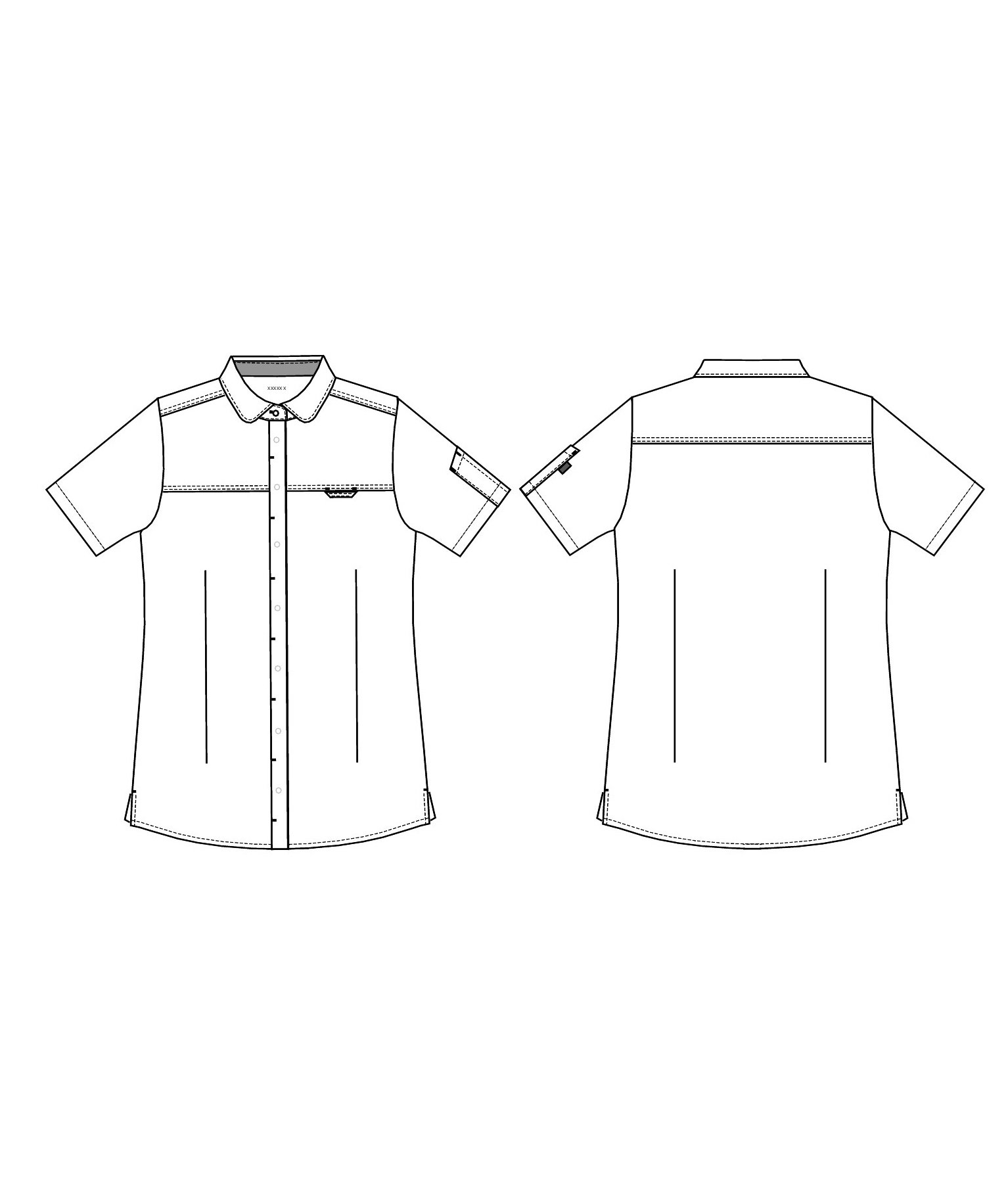 Kentaur modern fit women's short-sleeved shirt, White, large image number 3