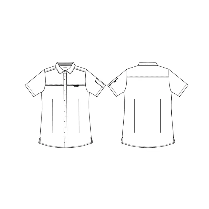 Kentaur modern fit women's short-sleeved shirt, White, large image number 3