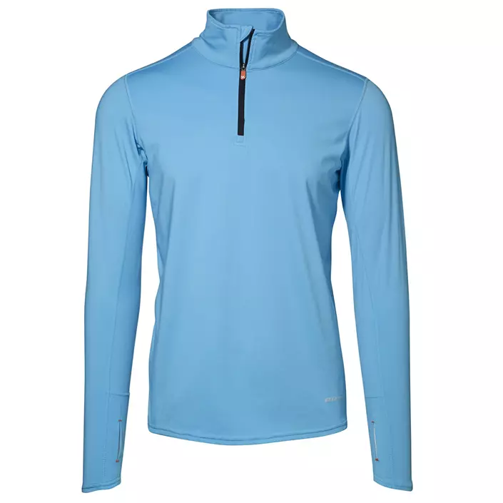GEYSER Warm trainer long-sleeved running T-shirt, Aqua Blue, large image number 0