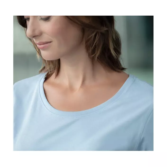 ID PRO wear CARE dame T-shirt med rund hals, Lys Blå, large image number 4
