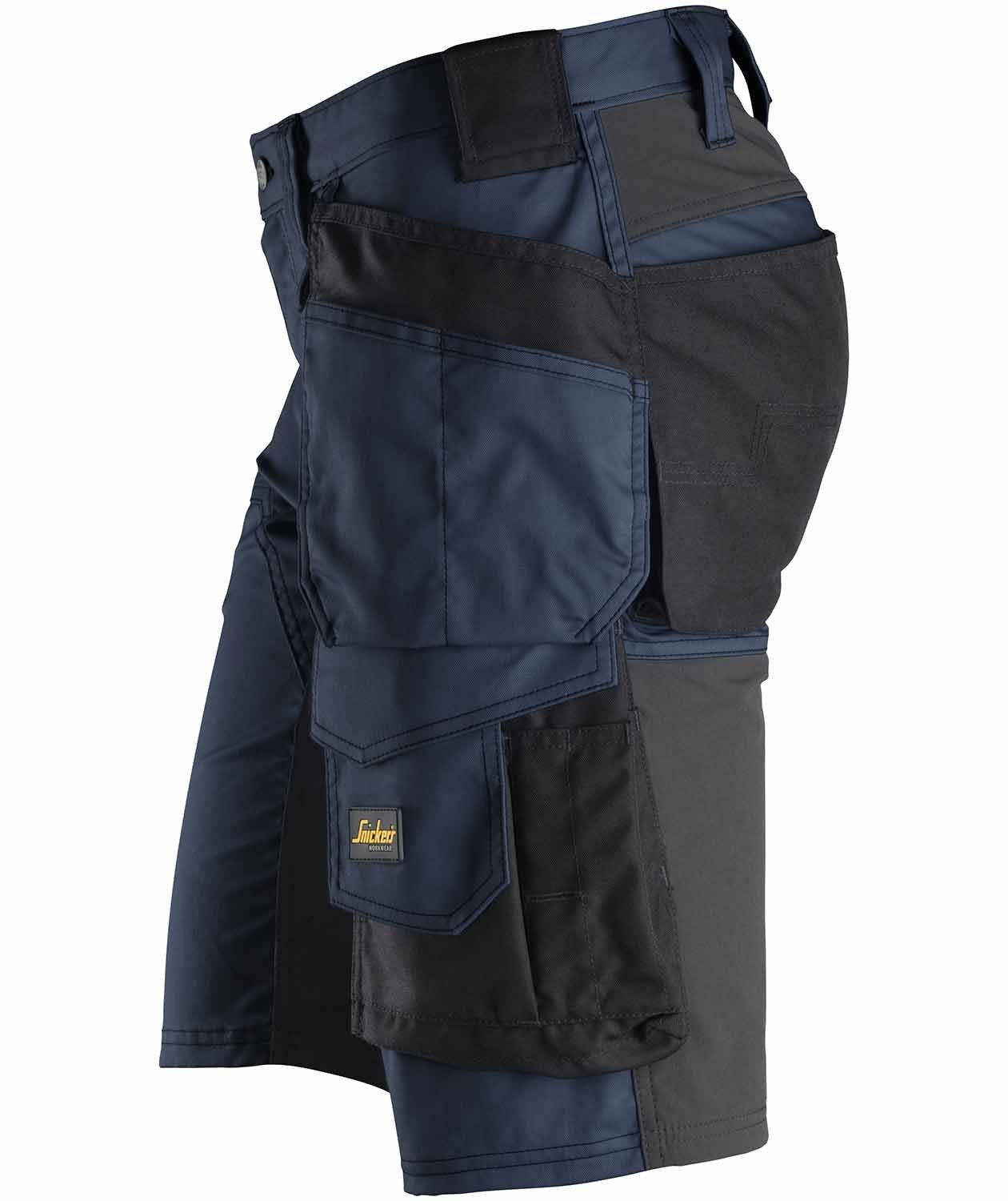 Snickers AllroundWork h&aring;ndv&aelig;rkershorts 6141, Navy/Sort, large image number 4