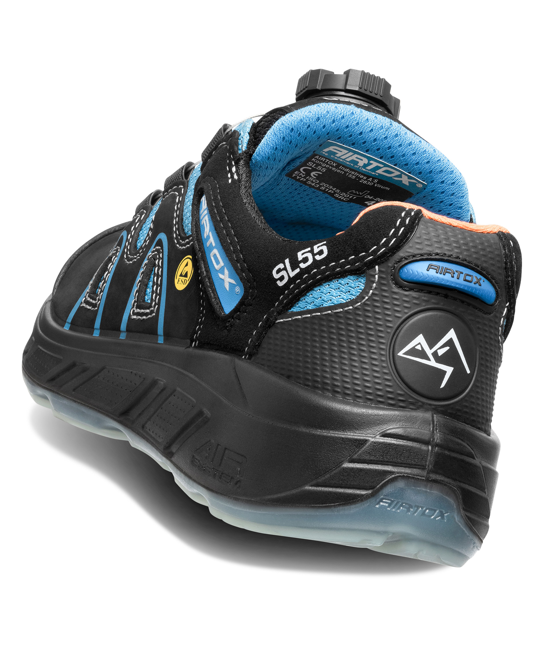 Airtox SL55 skyddsskor S3, Svart/Bl&aring;, large image number 6