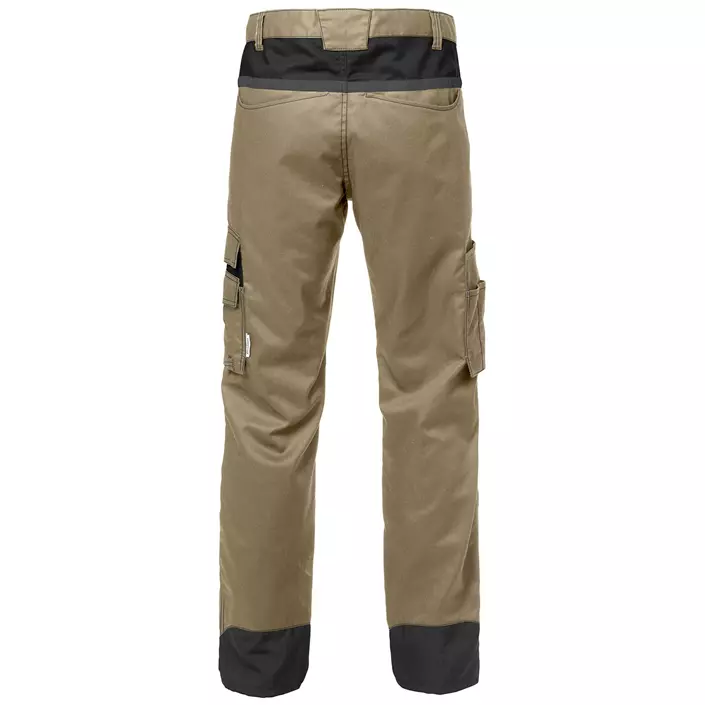Fristads service trousers 2552, Khaki/Black, large image number 1