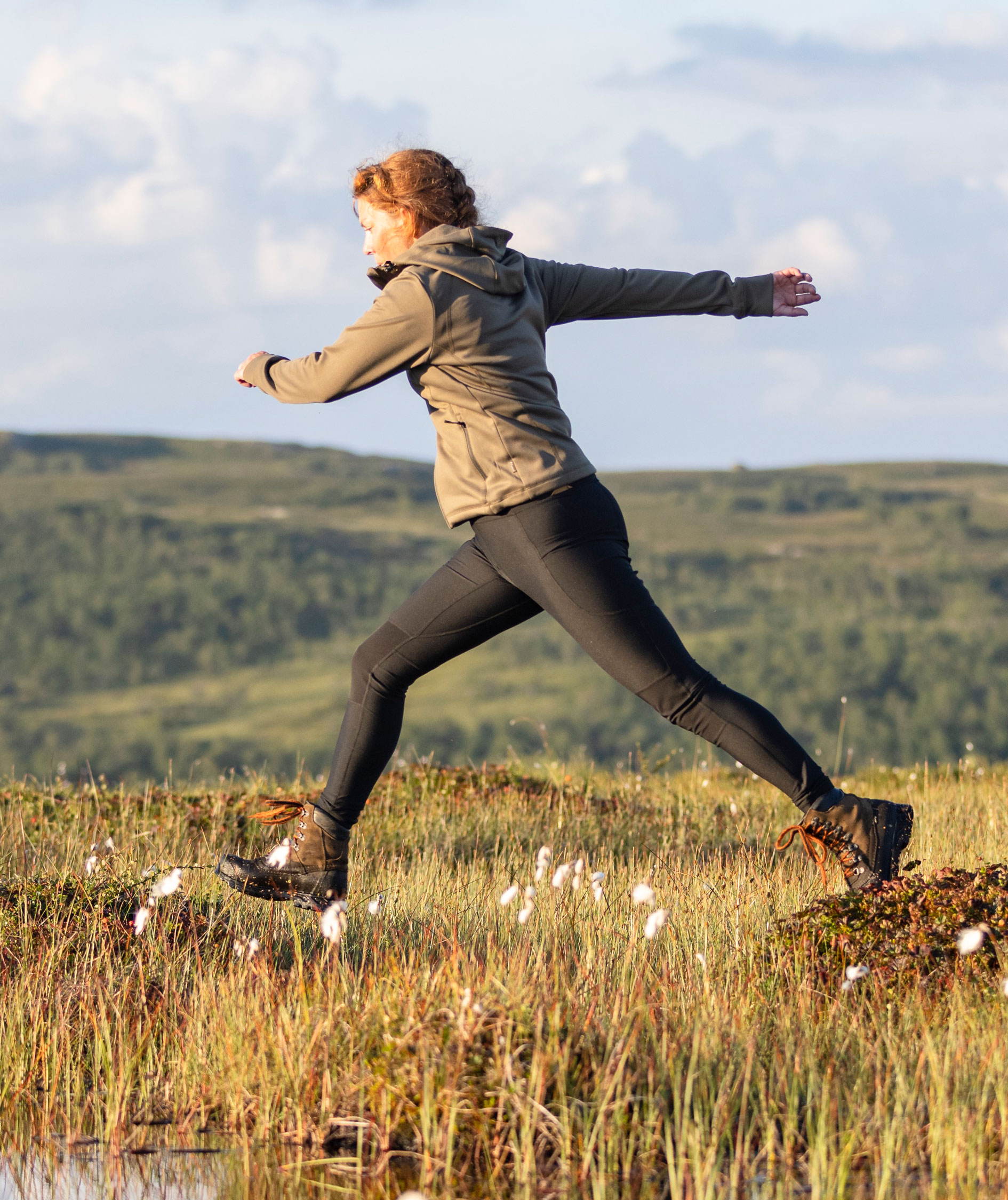 Pinewood Finnveden dame fleecejakke, Olive, large image number 8