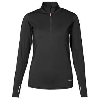 GEYSER Warm trainer long-sleeved women's running T-shirt, Black