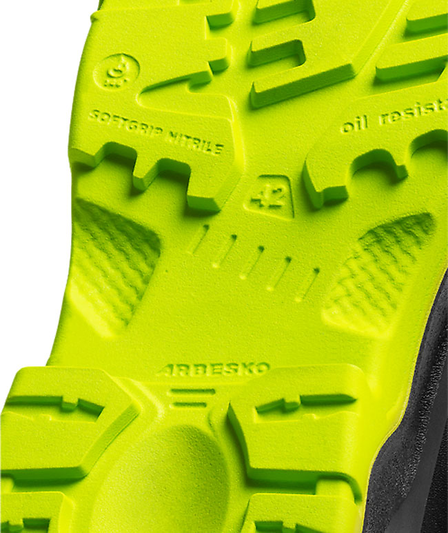 Arbesko 929 safety shoes S1P, Black/Lime, large image number 3