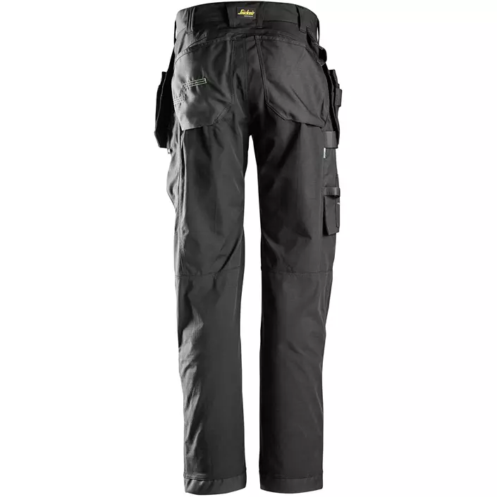 Snickers FlexiWork floorlayer trousers+ 6923, Black, large image number 2