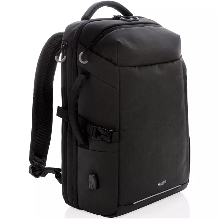 Swiss Peak XXL Weekend Reiserucksack 20L, Schwarz, Schwarz, large image number 0