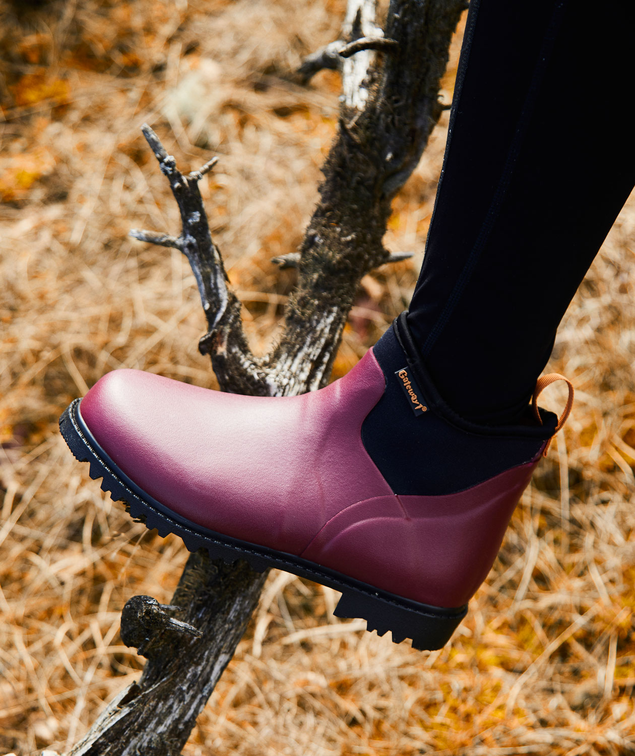 Gateway1 Ascot Lady 6" 3mm gummist&ouml;vlar, Burgundy