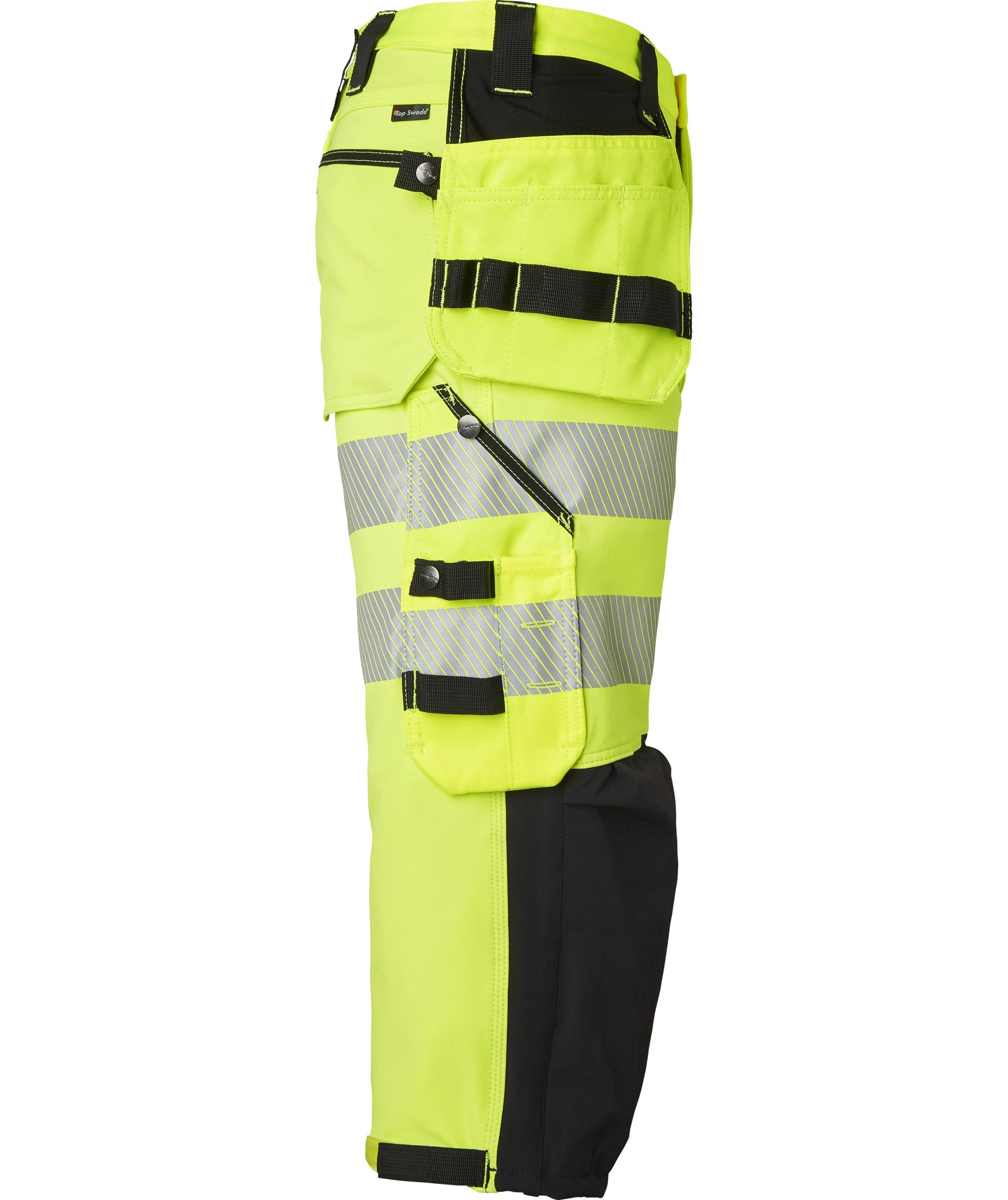 Top Swede h&aring;ndverksknickers 314 full stretch, Hi-vis Gul/Svart, large image number 2