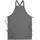 Segers 4577 bib apron, Grey melange, Grey melange, swatch