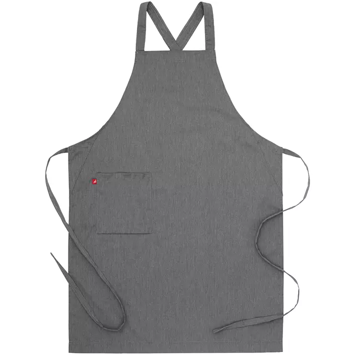 Segers 4577 bröstlappsförkläde, Grey melange, Grey melange, large image number 0
