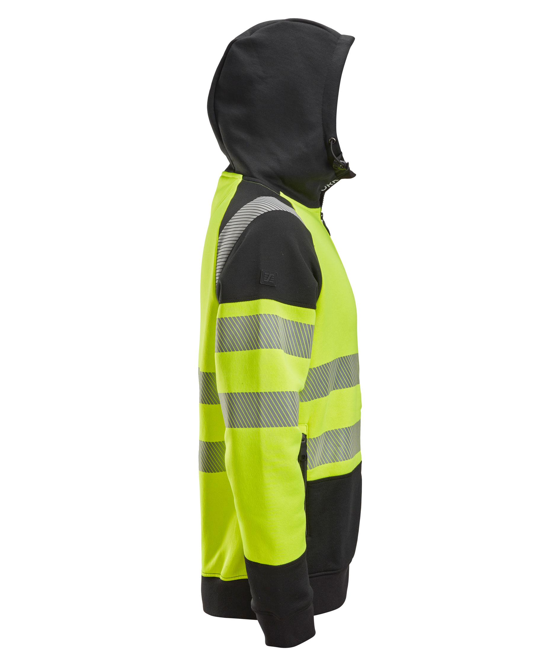 Snickers hoodie 2839, Hi-vis Yellow/Black, large image number 2