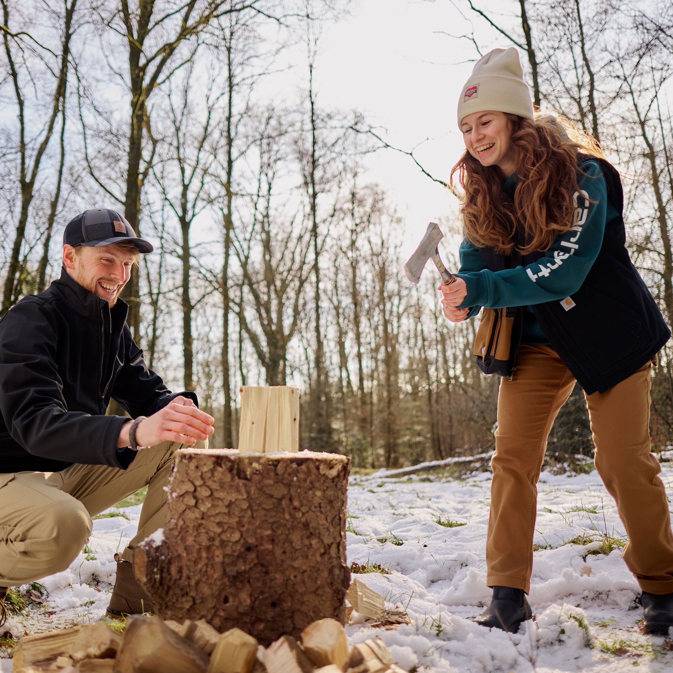 Carhartt Clarksburg Damen Kapuzensweatshirt, Greenstone