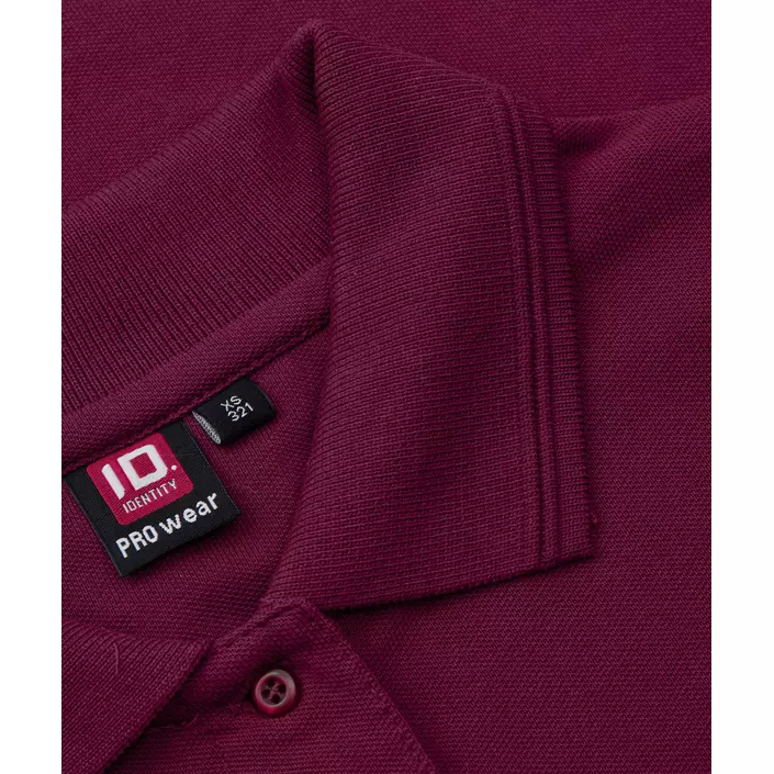 ID PRO Wear dame Polo T-skjorte, Bordeaux, large image number 3