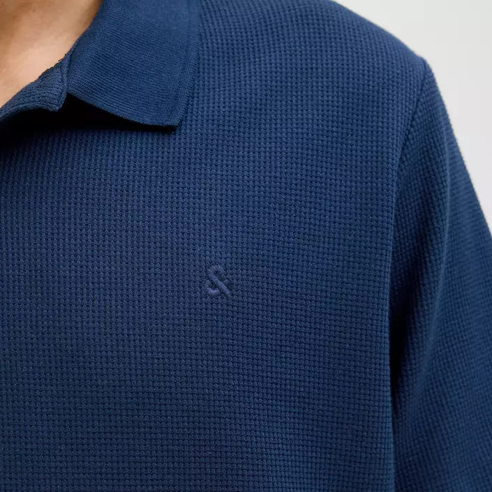 Jack & Jones Plus JJEAUSTIN Polo T-shirt, Navy Blazer, large image number 1