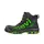 Sievi ViperX High+ women's safety boots S3, Black/Green, Black/Green, swatch
