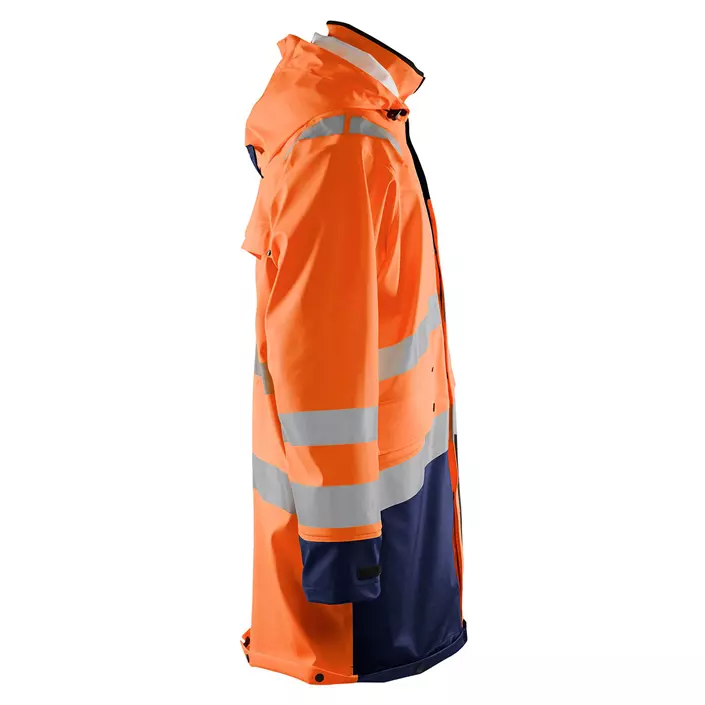 Blåkläder raincoat, Hi-vis Orange/Marine, large image number 1