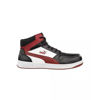 Puma Frontcourt Mid safety boots S3L, Black/White/Red