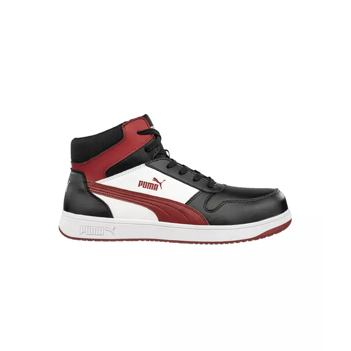 Puma Frontcourt Mid safety boots S3L, Black/White/Red, large image number 0