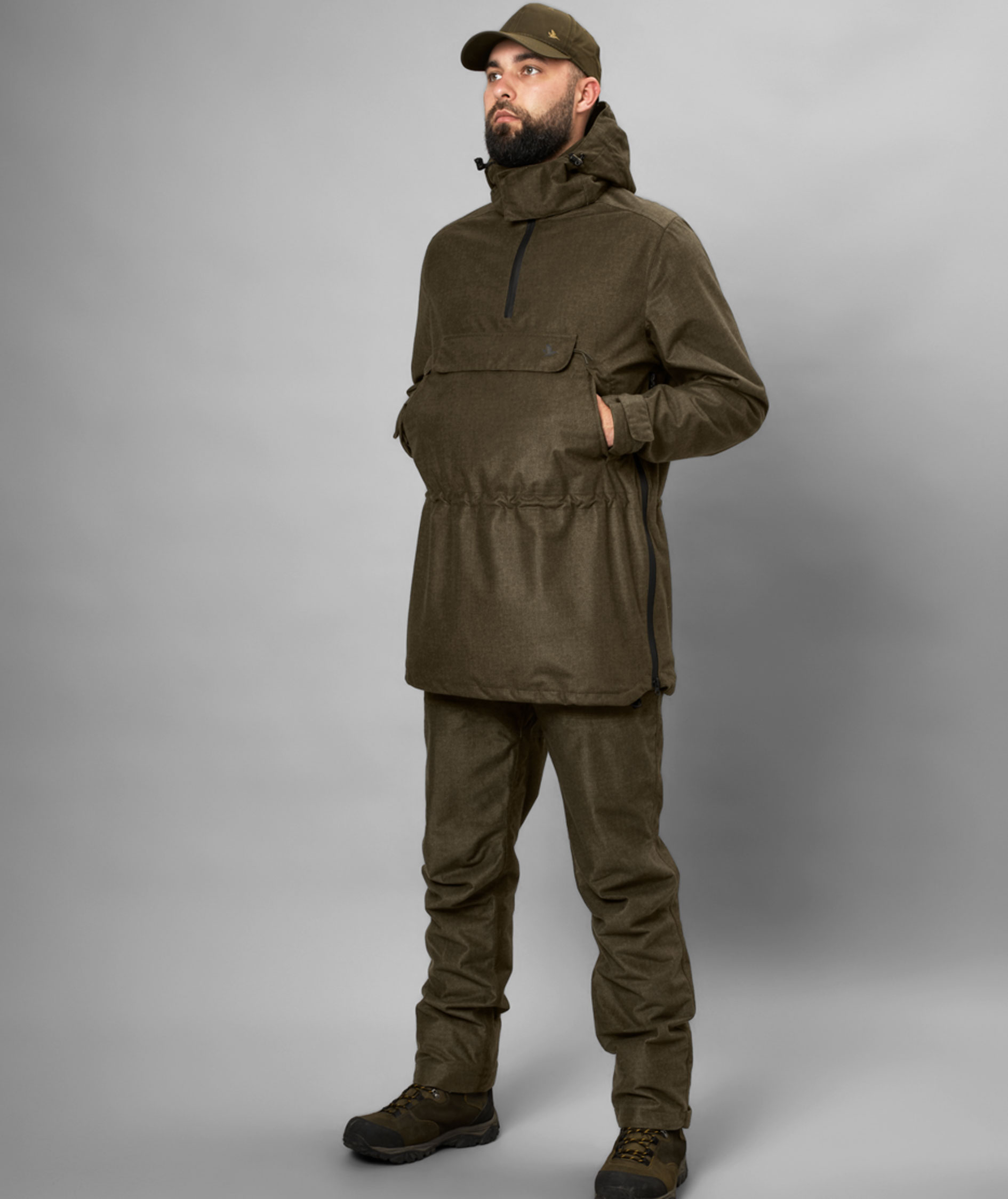 Seeland Avail Smock Anorak, Pine Green Melange, large image number 1