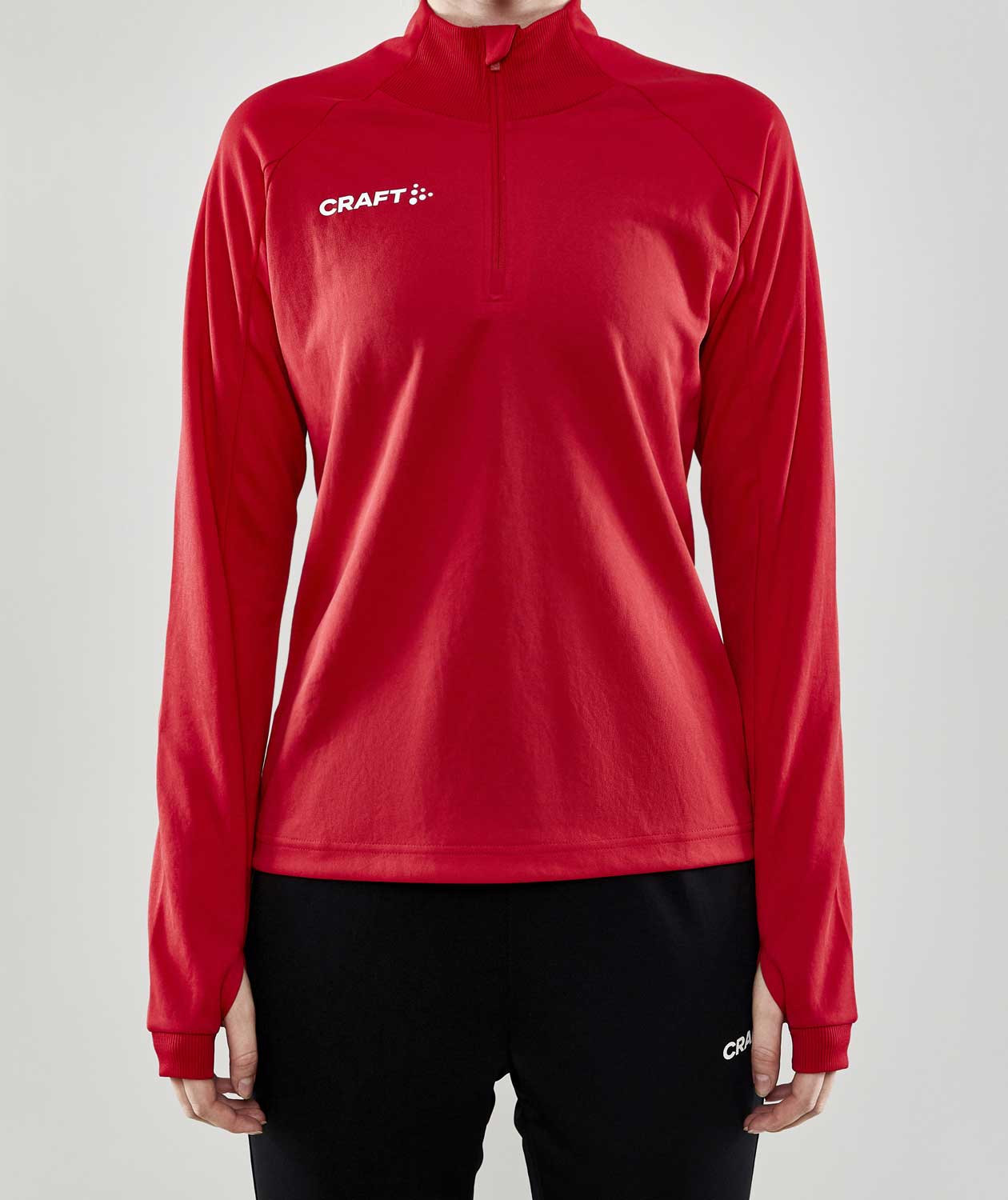 Craft Evolve Halfzip sweatshirt dam, R&ouml;d