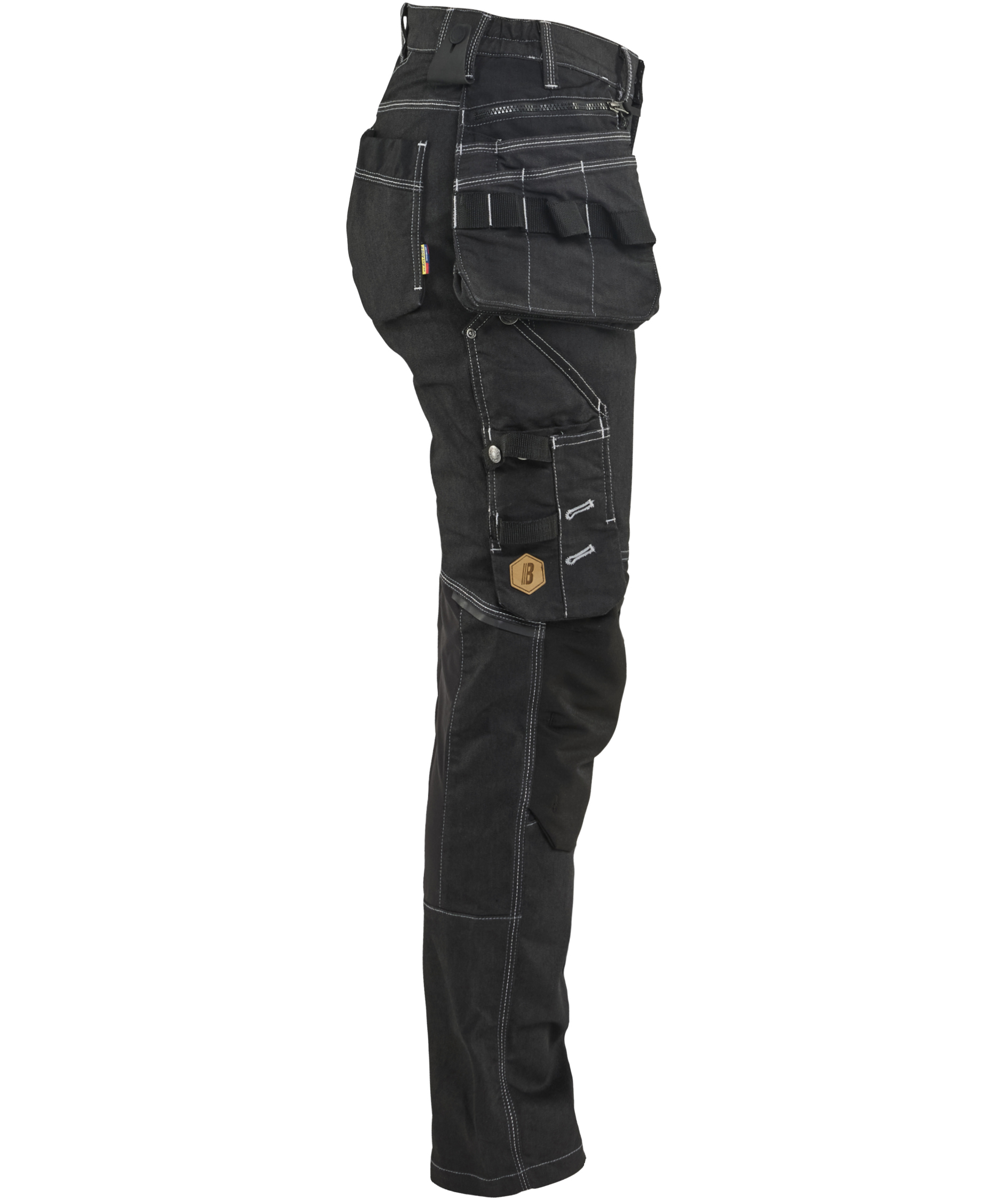 Bl&aring;kl&auml;der women's craftsman trousers, Black, large image number 2