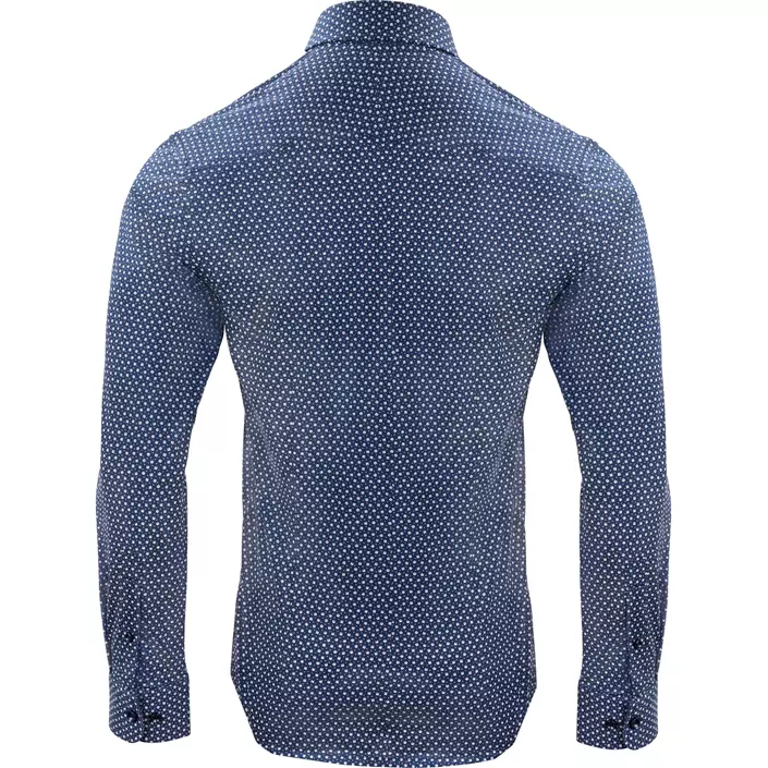 J. Harvest & Frost Piqué Indigo Bow 131 slim fit skjorte, Navy Print, large image number 1