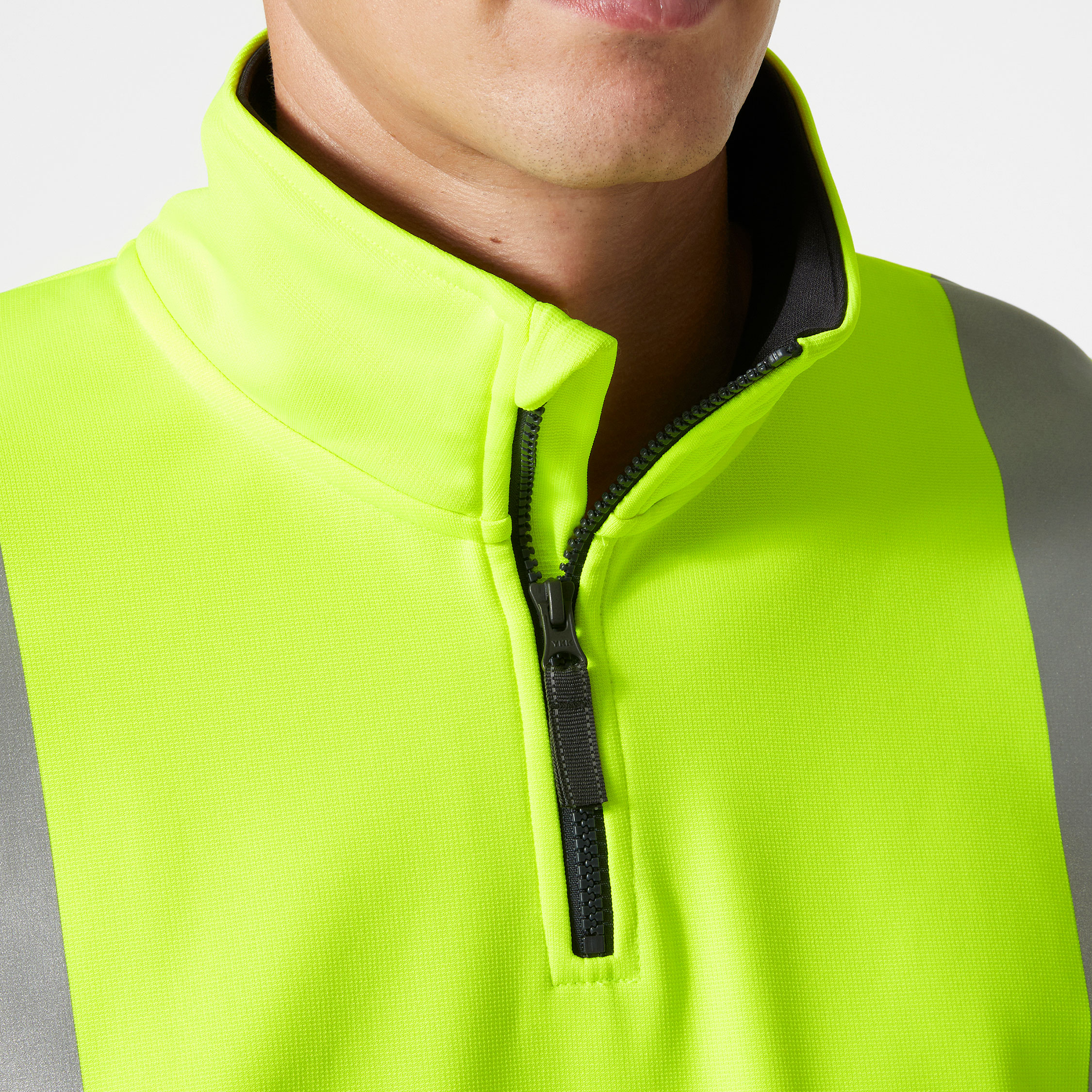 Helly Hansen Addvis half zip Sweatshirt, Hi-vis Gelb/Ebony, large image number 4