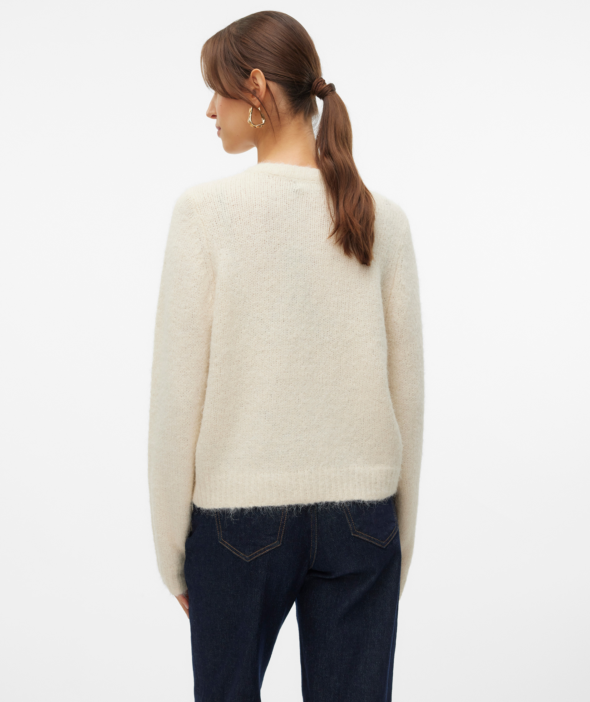 Vero Moda VMNOVAH women's knitted cardigan, Birch, large image number 2