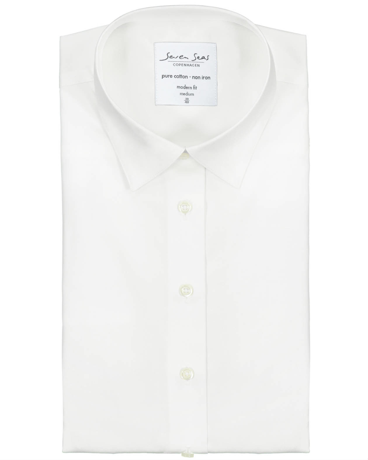 Seven Seas Poplin modern fit women's shirt, White, large image number 4