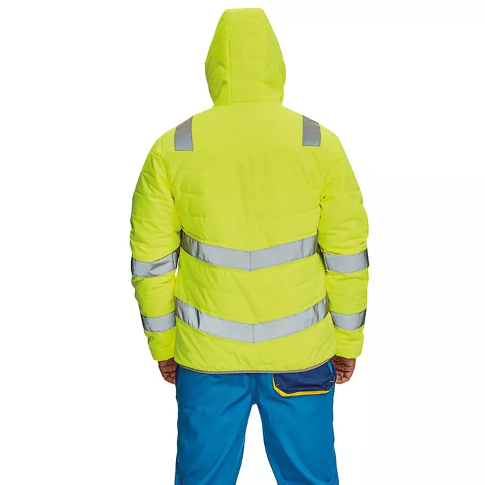 Cerva Montrose winter jacket, Hi-Vis Yellow, large image number 2