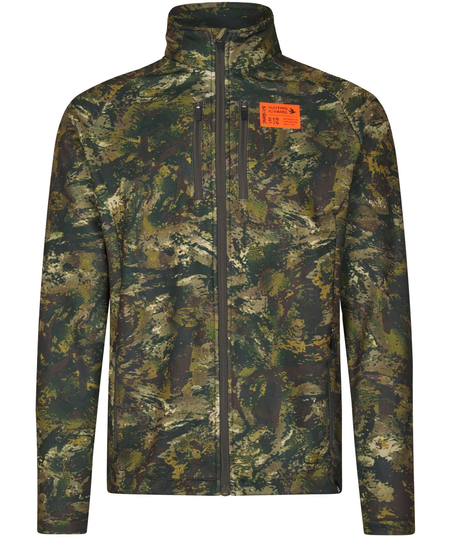 Seeland Tidal Camo fleece jacket, InVis MPC green