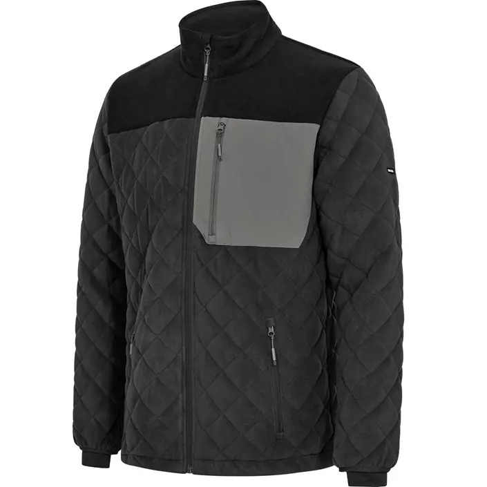 Engel Entire vatteret fleecejakke, Anthracite Grey/Black, large image number 5